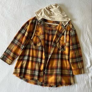 Red Dress Flannel Shacket